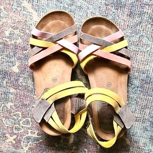 Multi-color sandals
